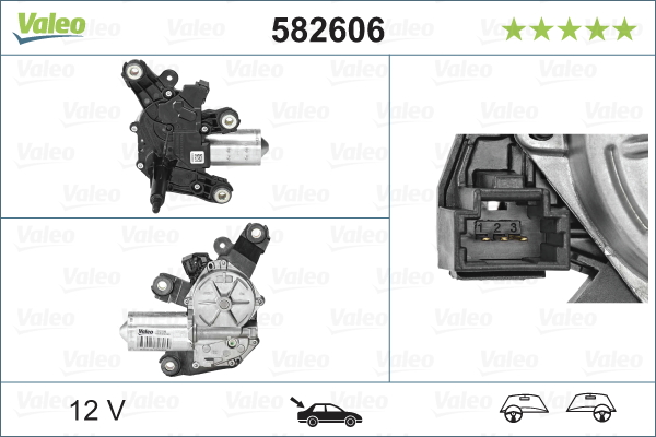 Wiper Motor - 582606 VALEO